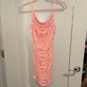 Emerald Sundae Floral Pink Mini Dress